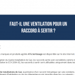 ventilation raccord sertir